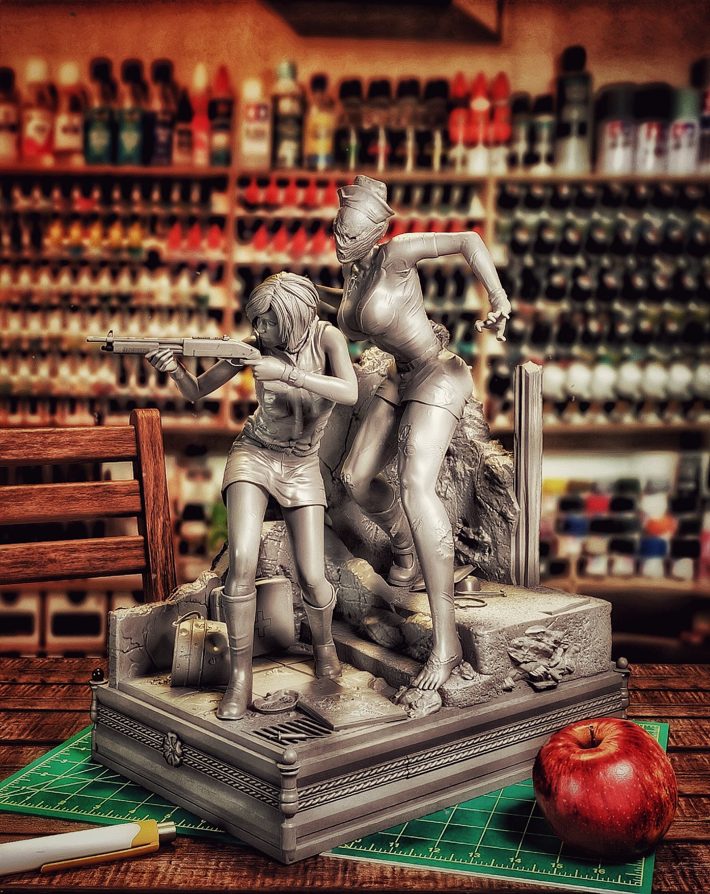 1048 Heather Mason & Nurse - STL 3D Print Files