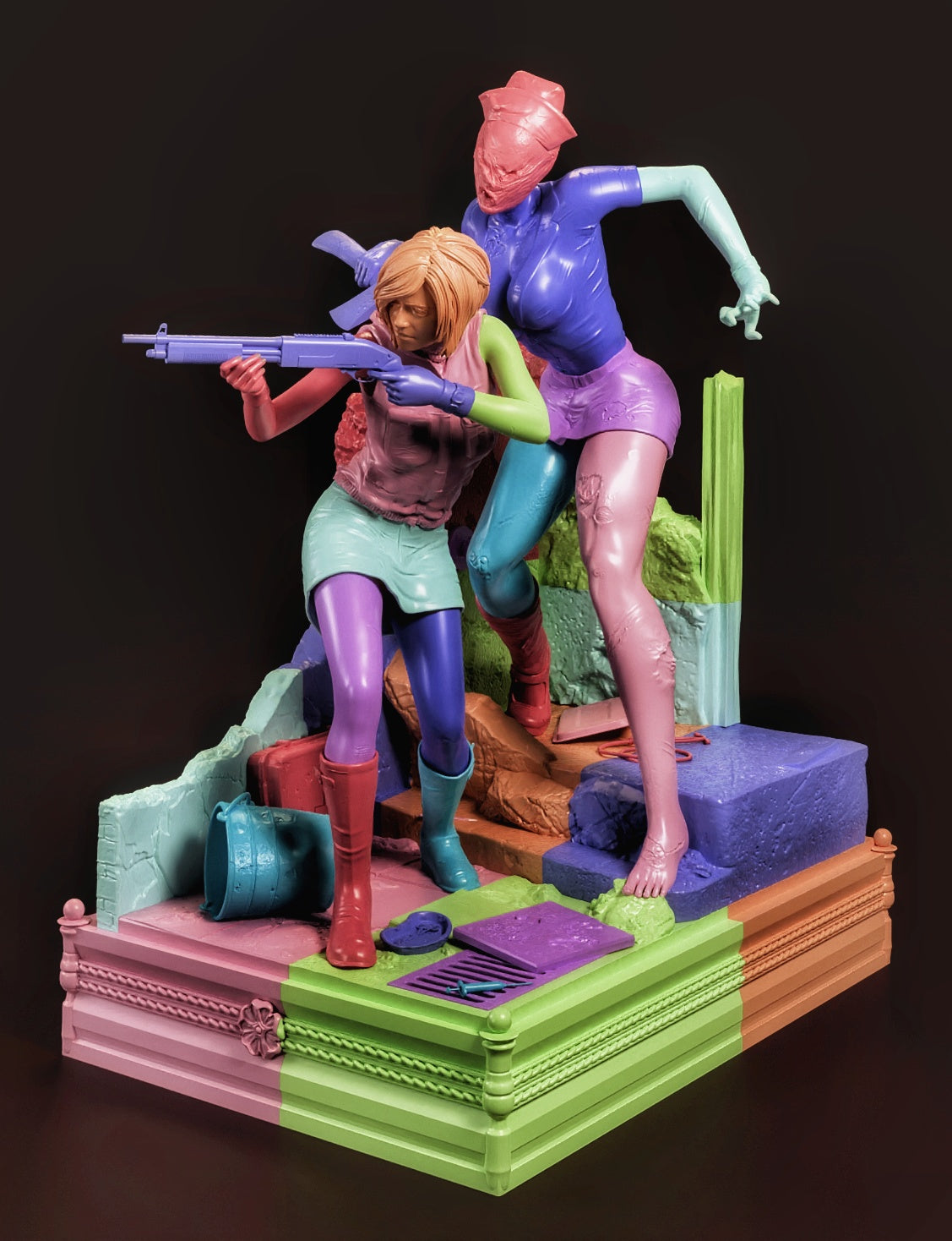 1048 Heather Mason & Nurse - STL 3D Print Files