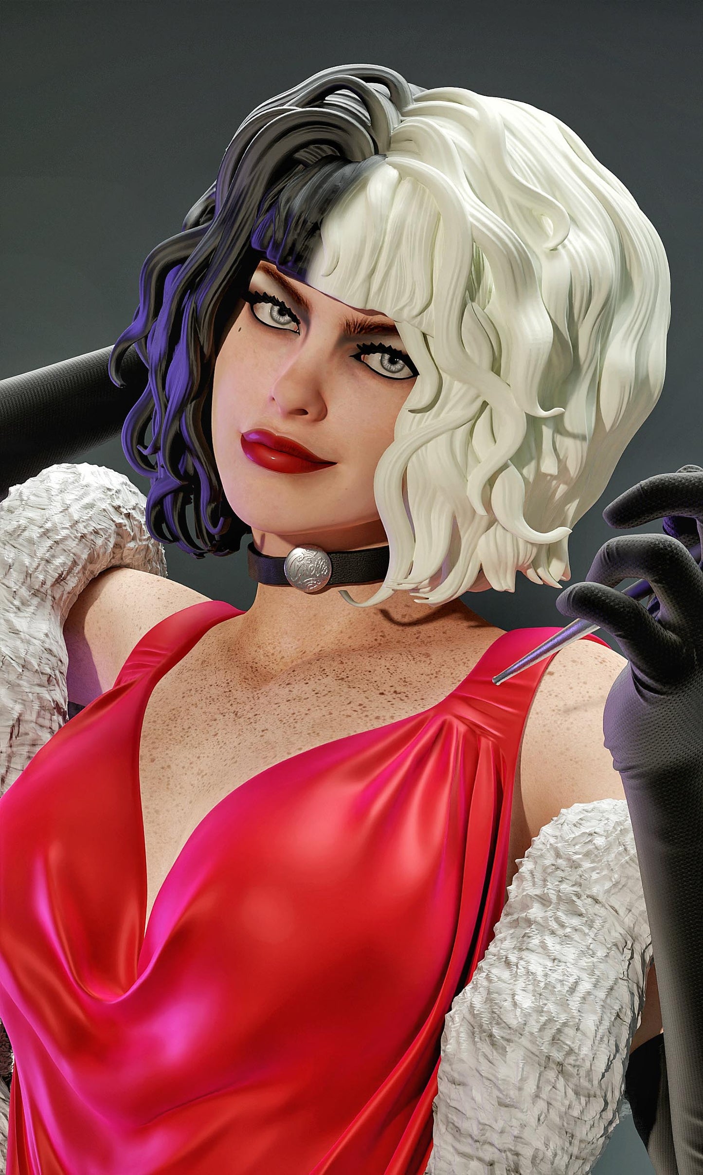 0596 Cruella De Vil_101 Dalmatians - STL 3D Print Files