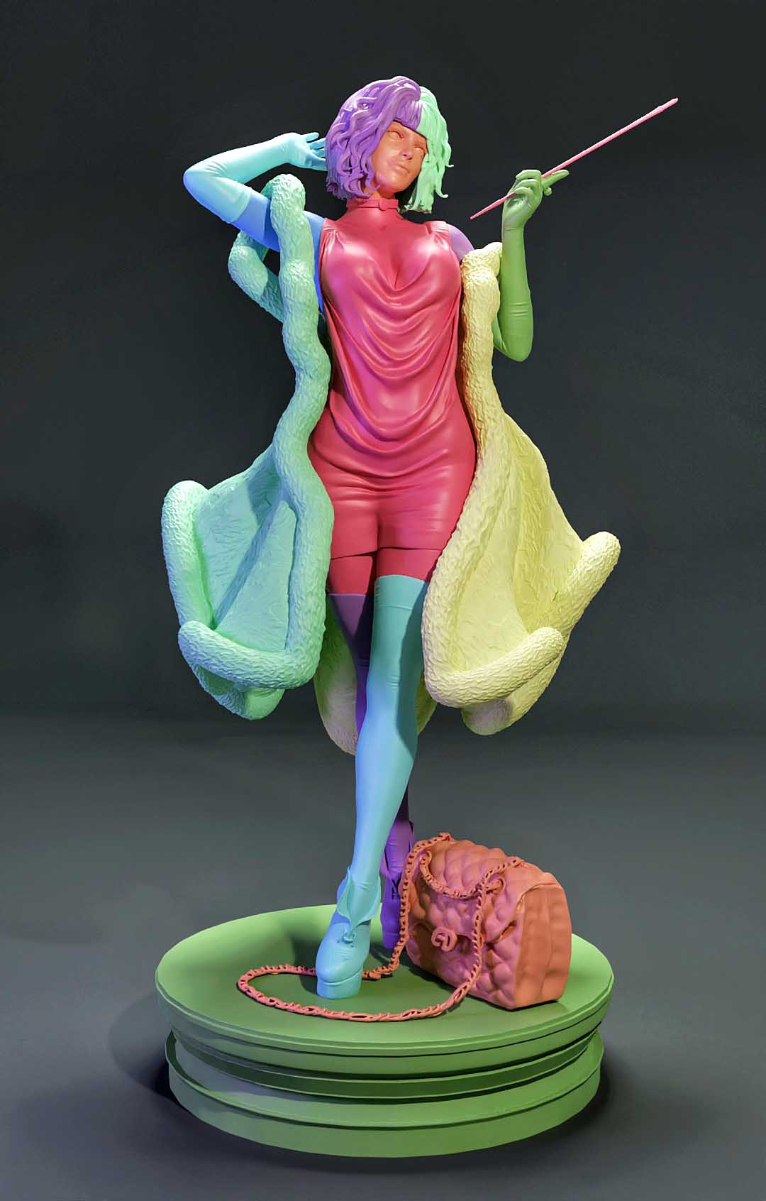 0596 Cruella De Vil_101 Dalmatians - STL 3D Print Files