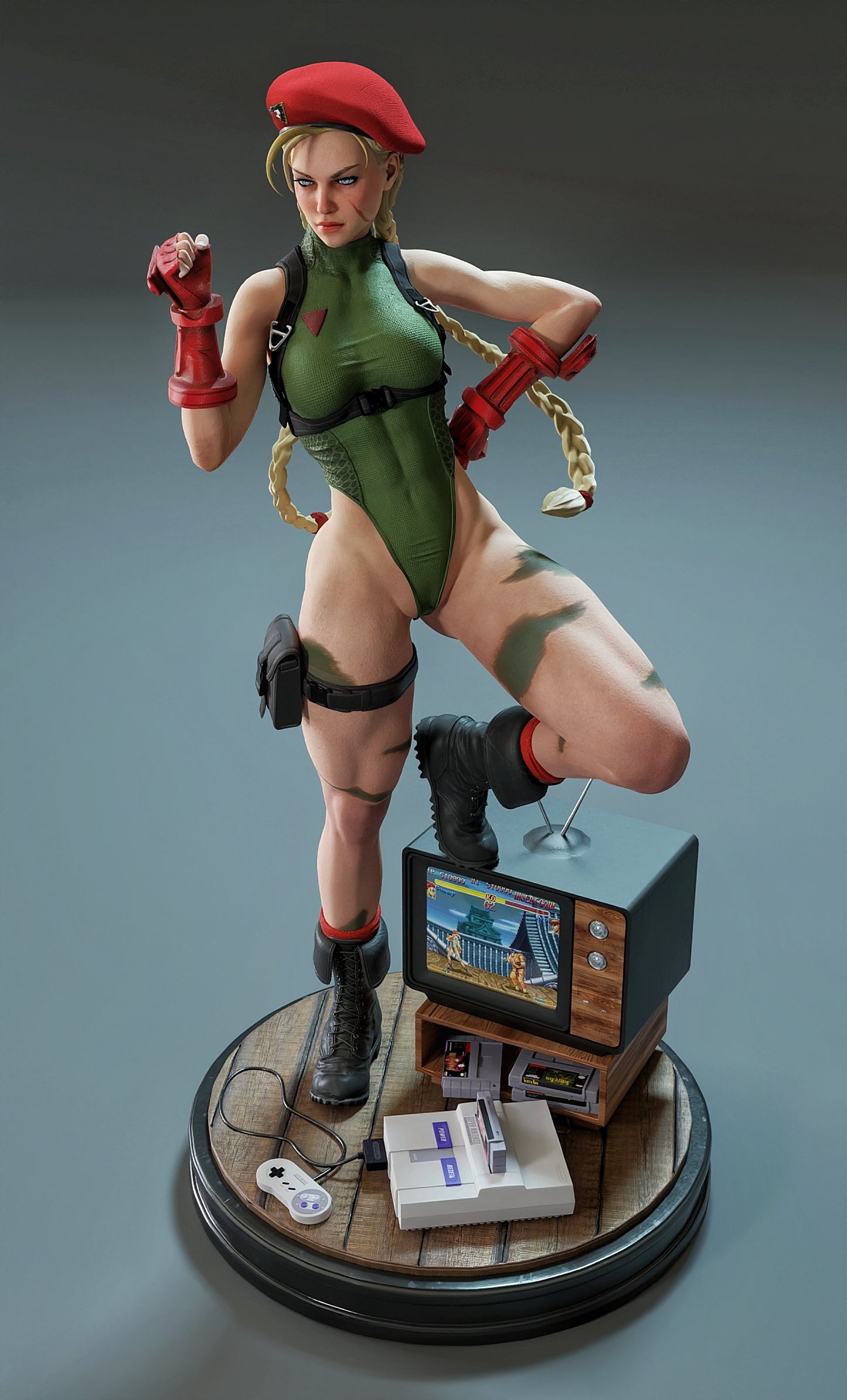 0564 CAMMY street fighter - STL 3D Print Files