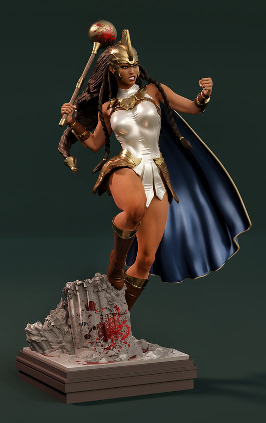 0566 War Woman - STL 3D Print Files