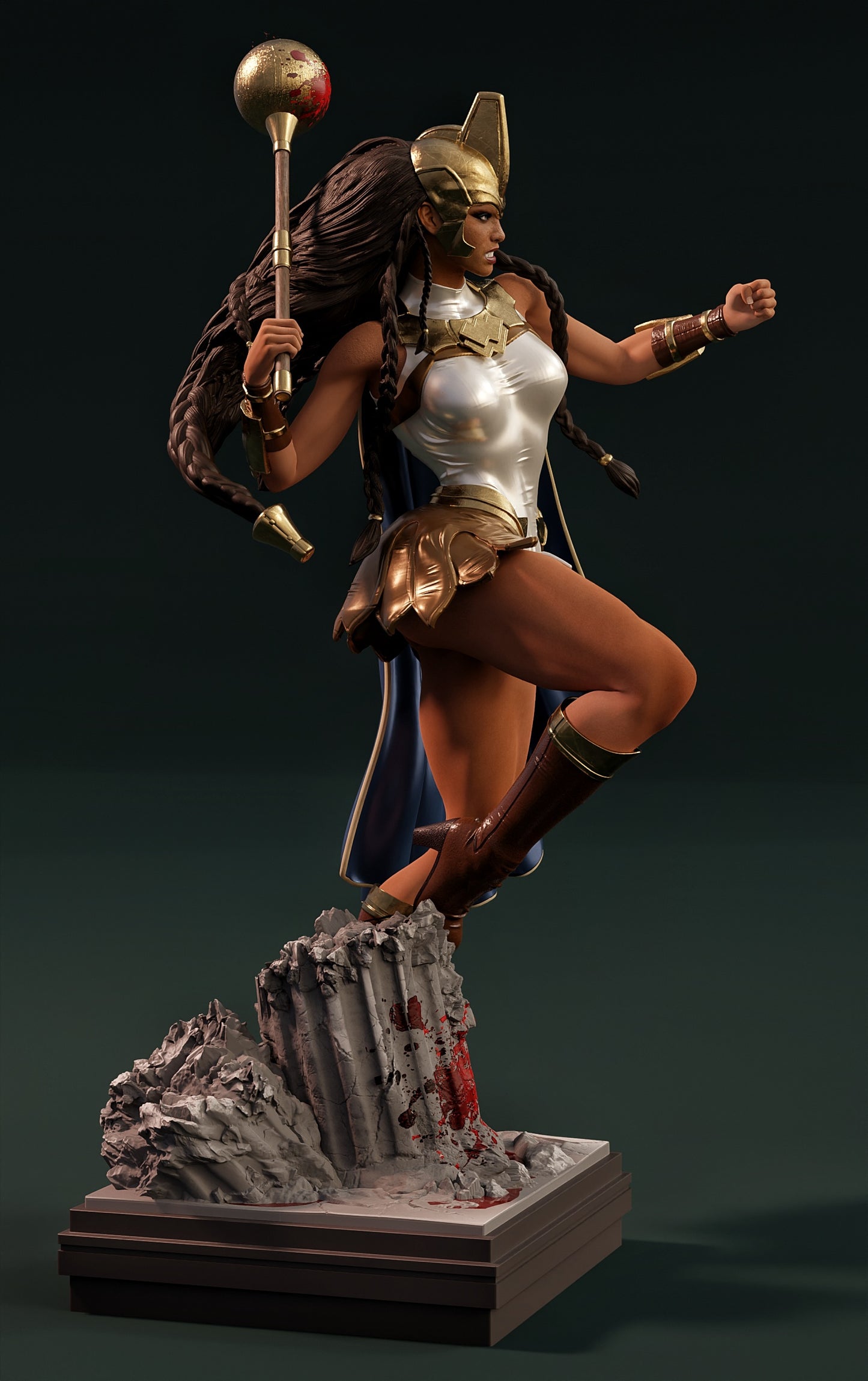0566 War Woman - STL 3D Print Files
