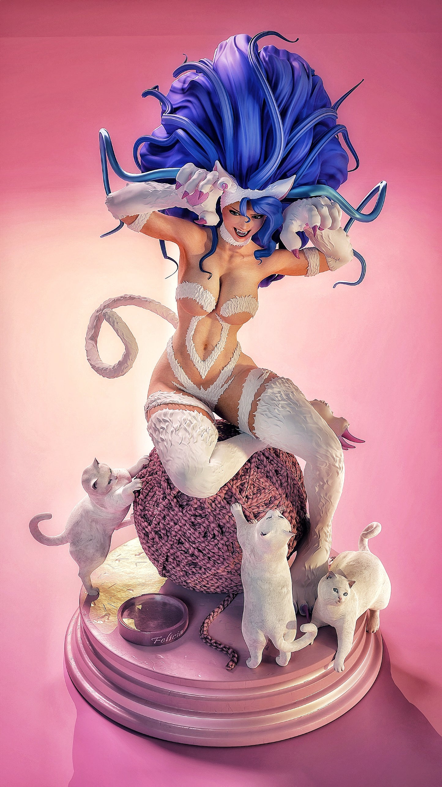 0876 Felicia_Darkstalkers - STL 3D Print Files