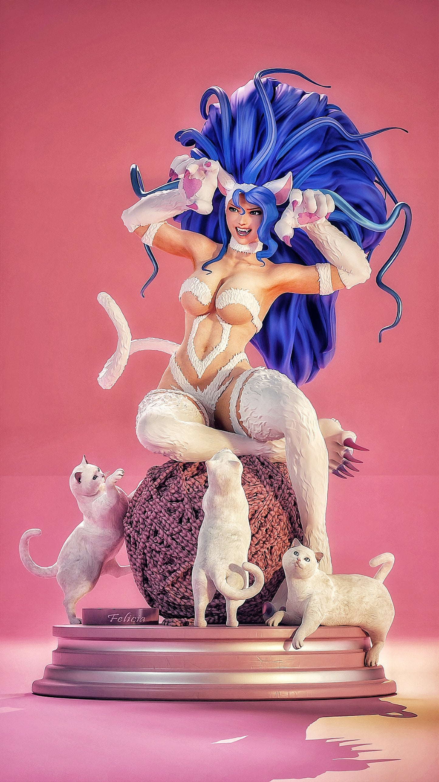 0876 Felicia_Darkstalkers - STL 3D Print Files