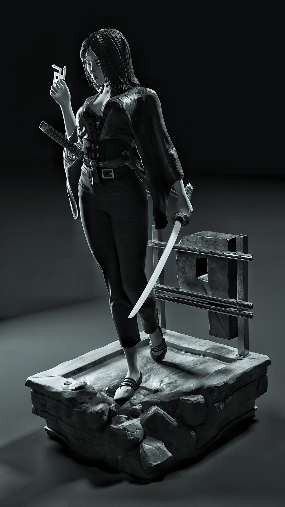 2162 Miho_Frank Miller's - STL 3D Print Files