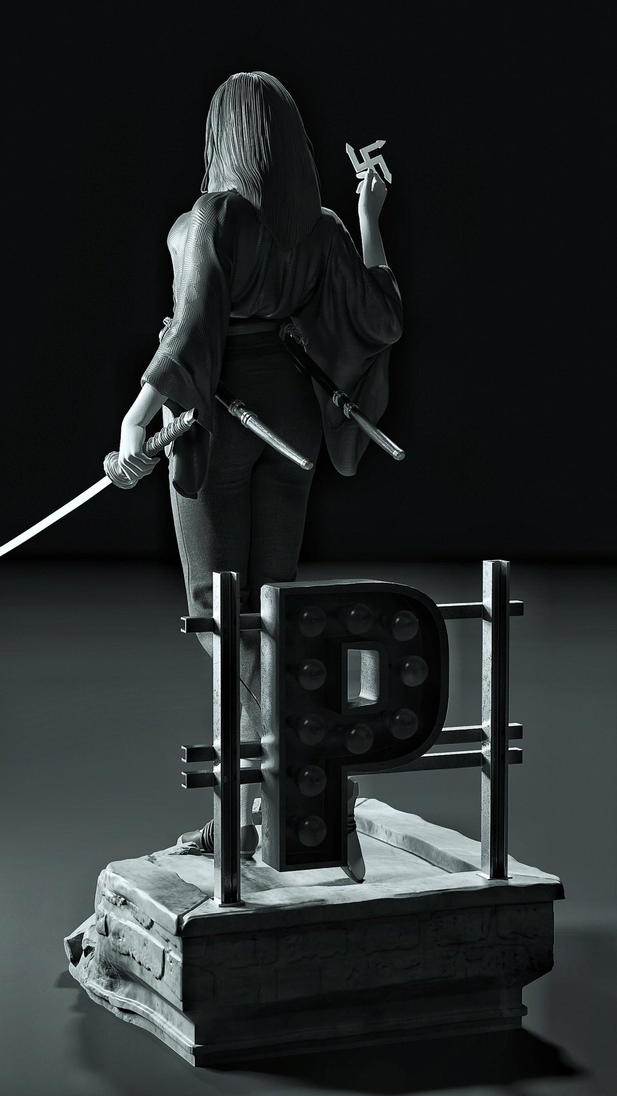 2162 Miho_Frank Miller's - STL 3D Print Files