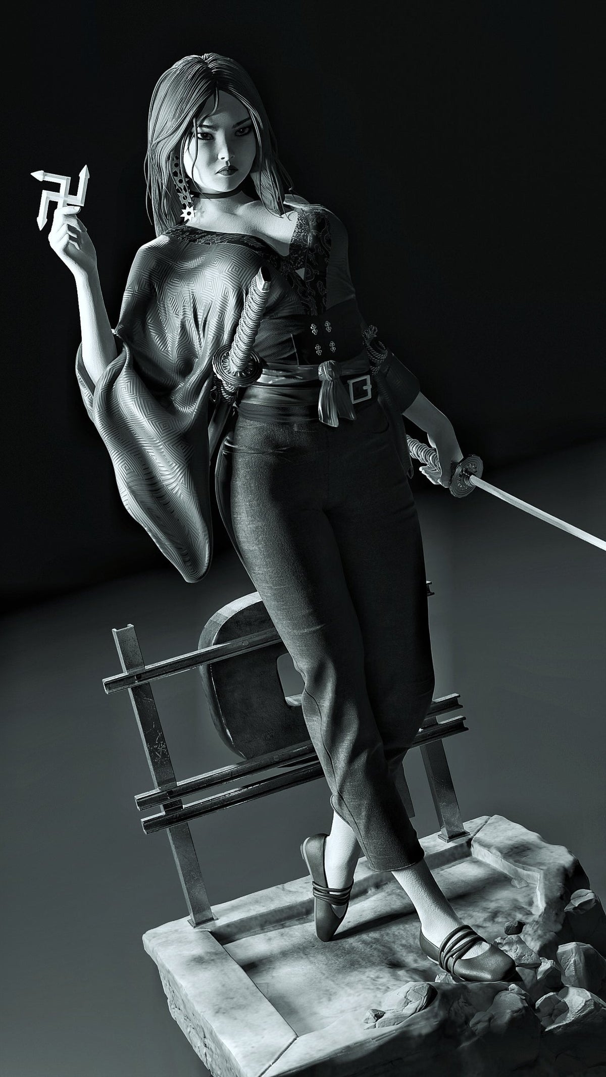 2162 Miho_Frank Miller's - STL 3D Print Files