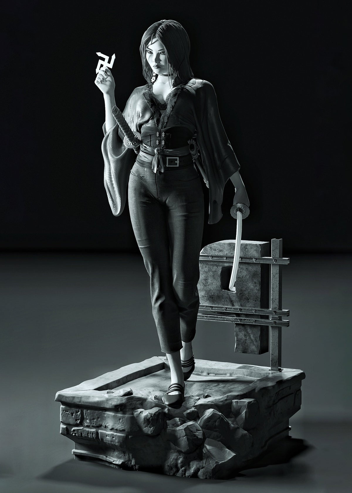2162 Miho_Frank Miller's - STL 3D Print Files
