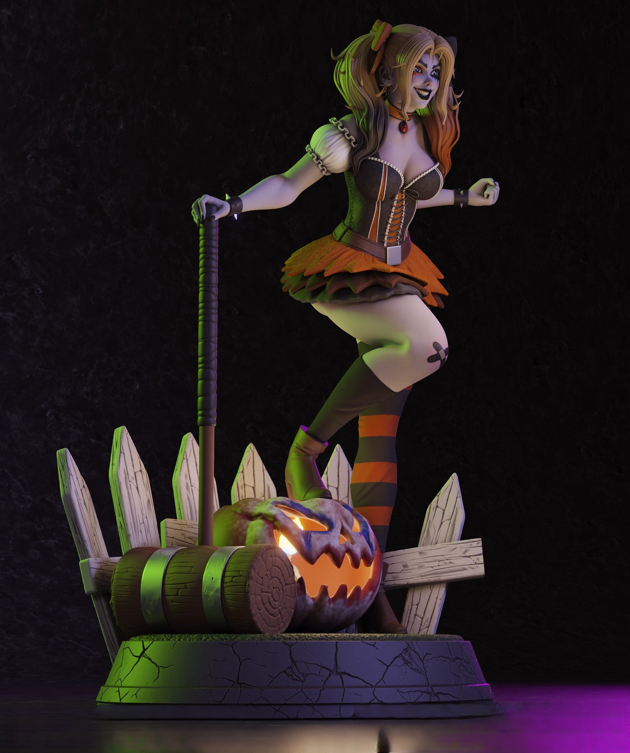 0733 Harley Quinn Halloween - DC Comics (1570)  - STL 3D Print Files
