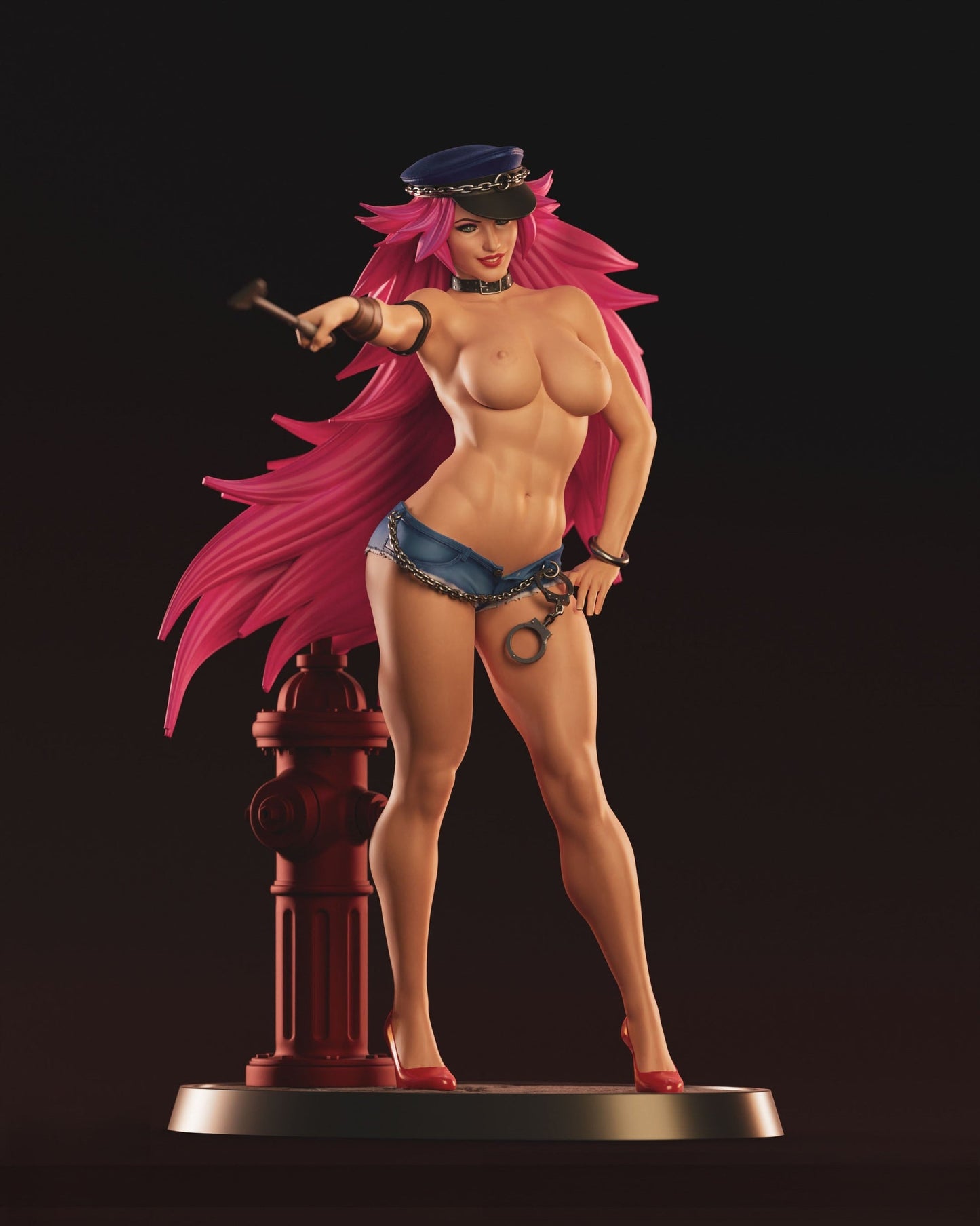 0720 Poison NSFW - Street Fighter (1433) - STL 3D Print Files
