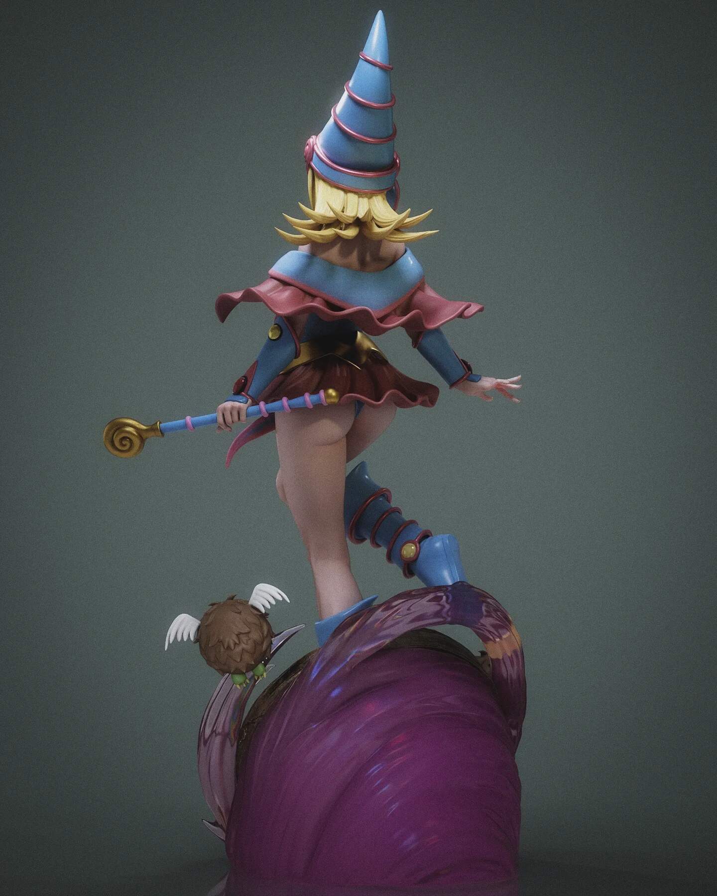 1669 Dark Magician Girl_Yu-Gi-Oh! - STL 3D Print Files