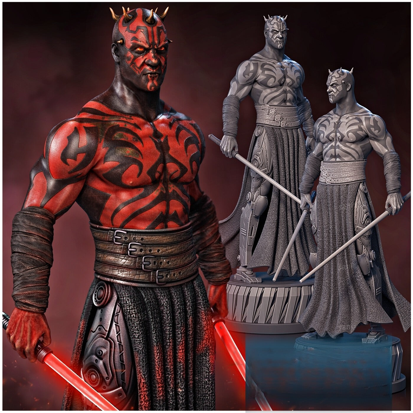 0463 Darth Maul - Star Wars - STL 3D Print Files