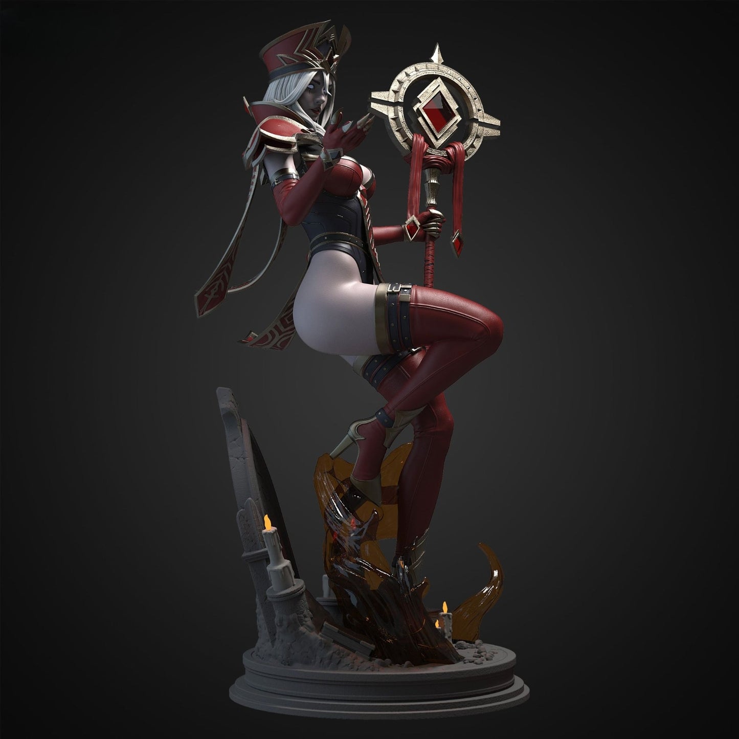 0641 Sally Whitemane NSFW - World of Warcraft (4238) - STL 3D Print Files