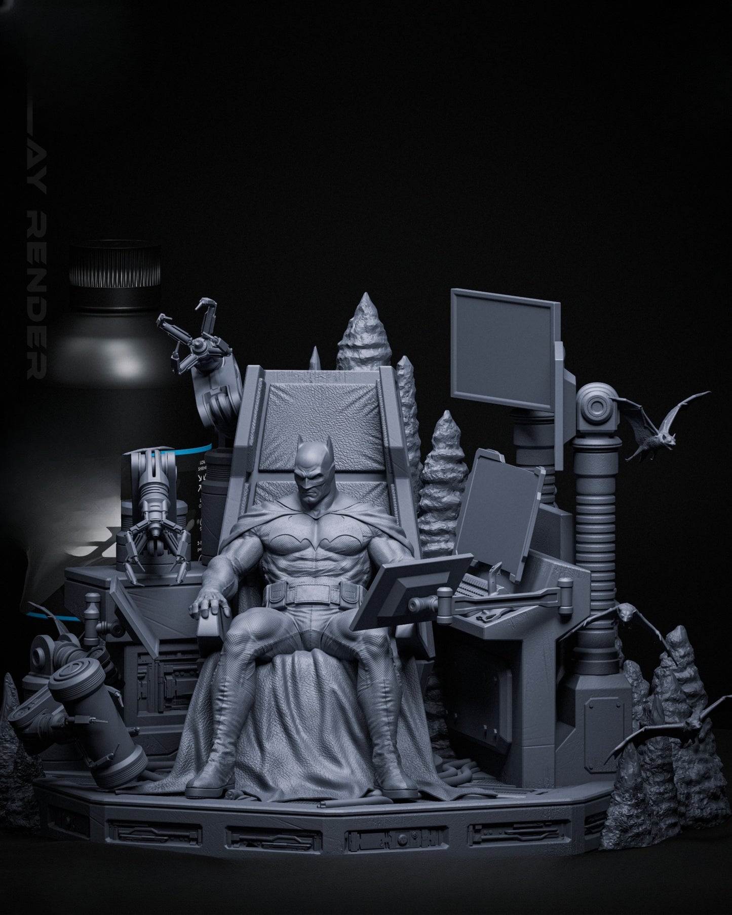 1476 BatmanThrone - STL 3D Print Files