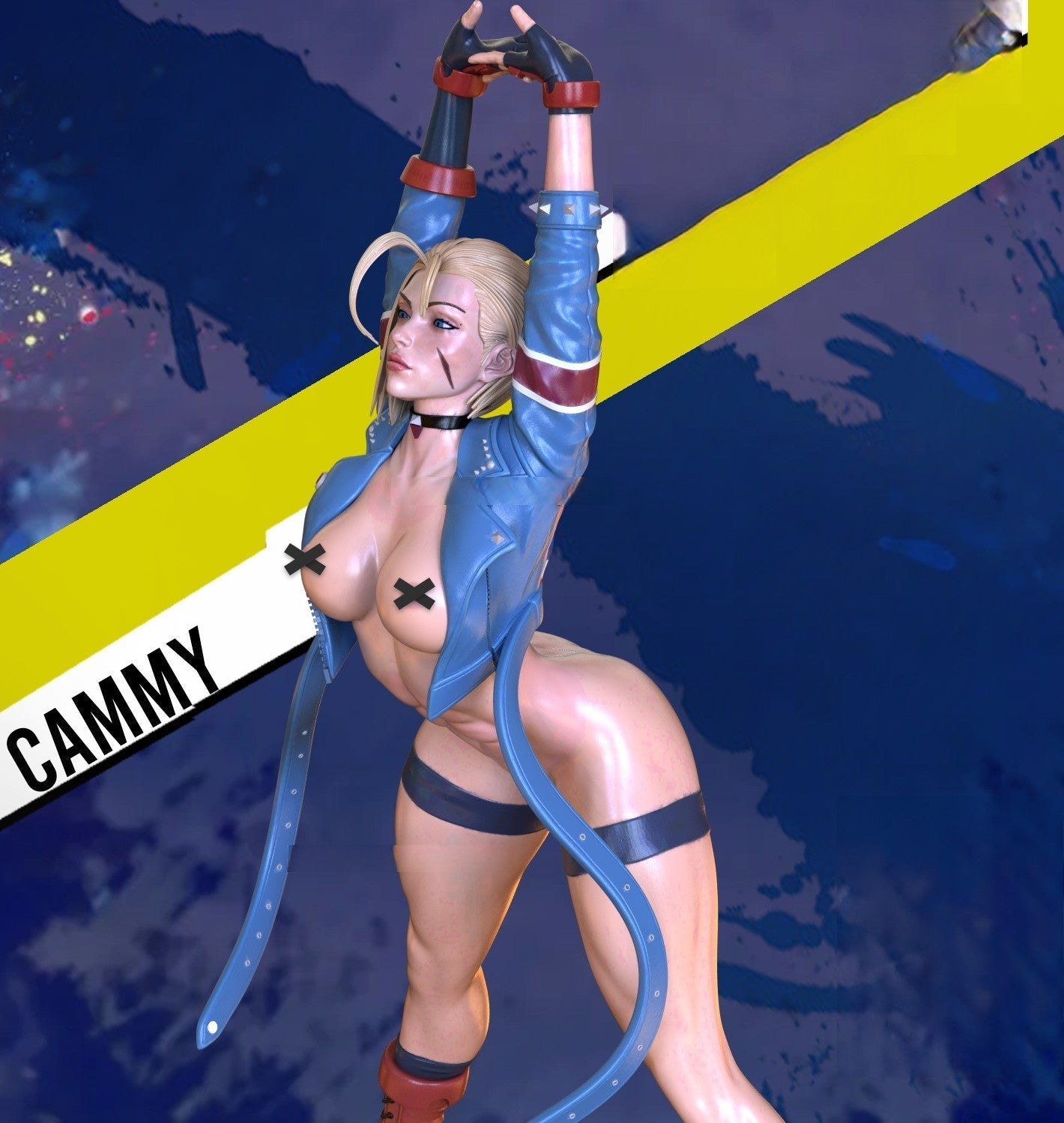 0493 Cammy NSFW - Street Fighter (1351) - STL 3D Print Files