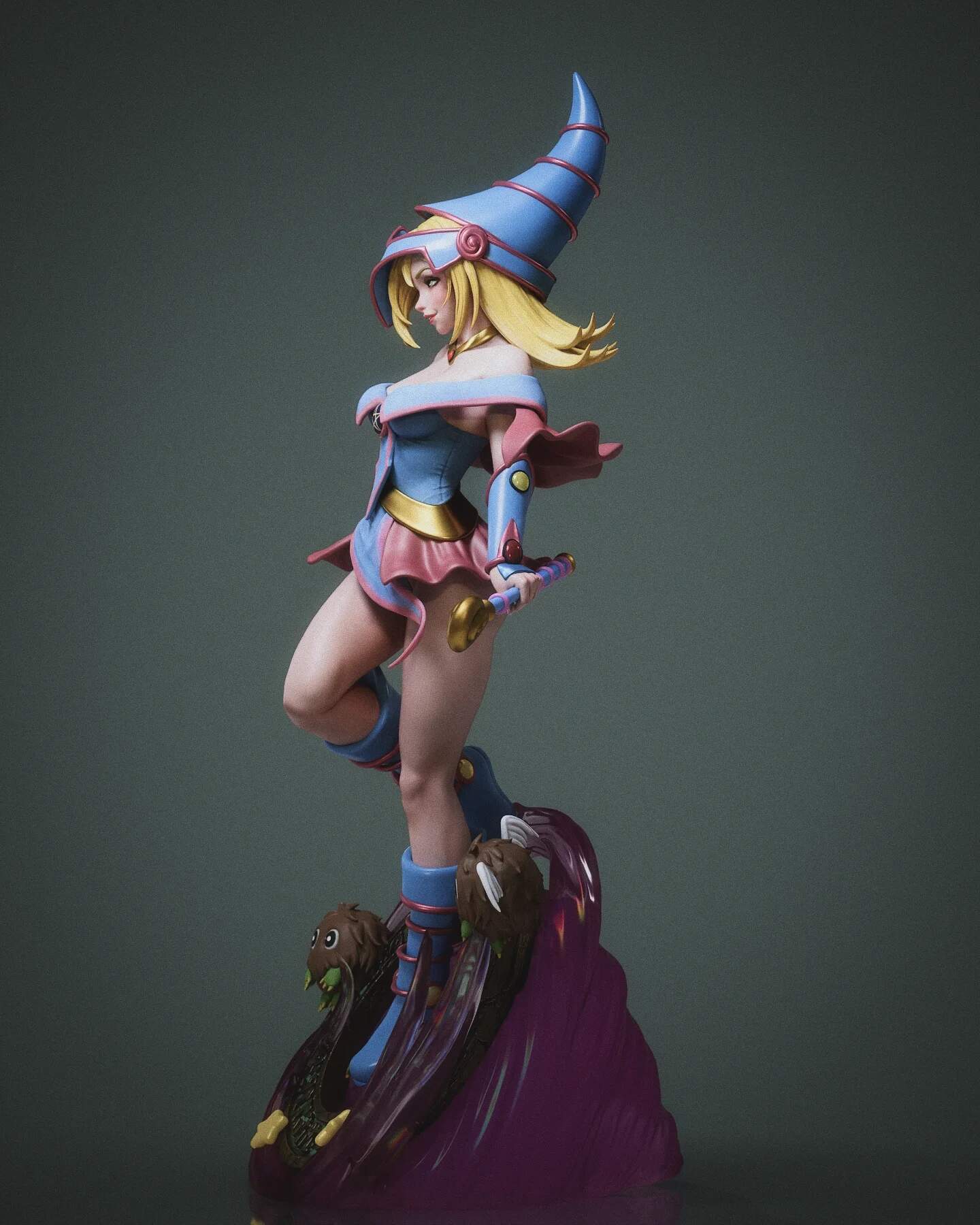 1669 Dark Magician Girl_Yu-Gi-Oh! - STL 3D Print Files