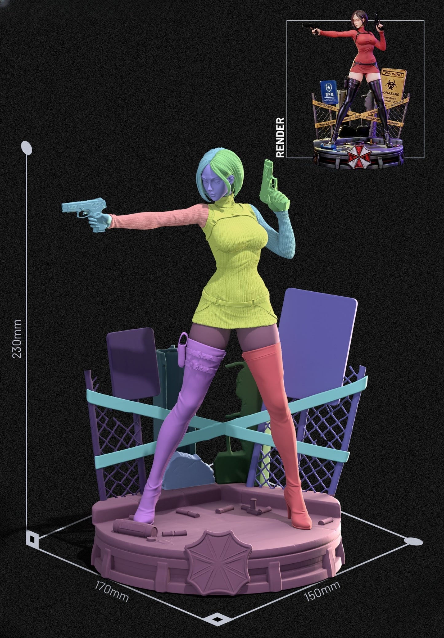 0744 Ada Wong NSFW - STL 3D Print Files