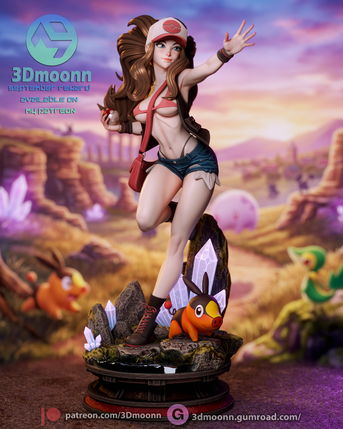 2002 Hilda_Pokémon NSFW - STL 3D Print Files