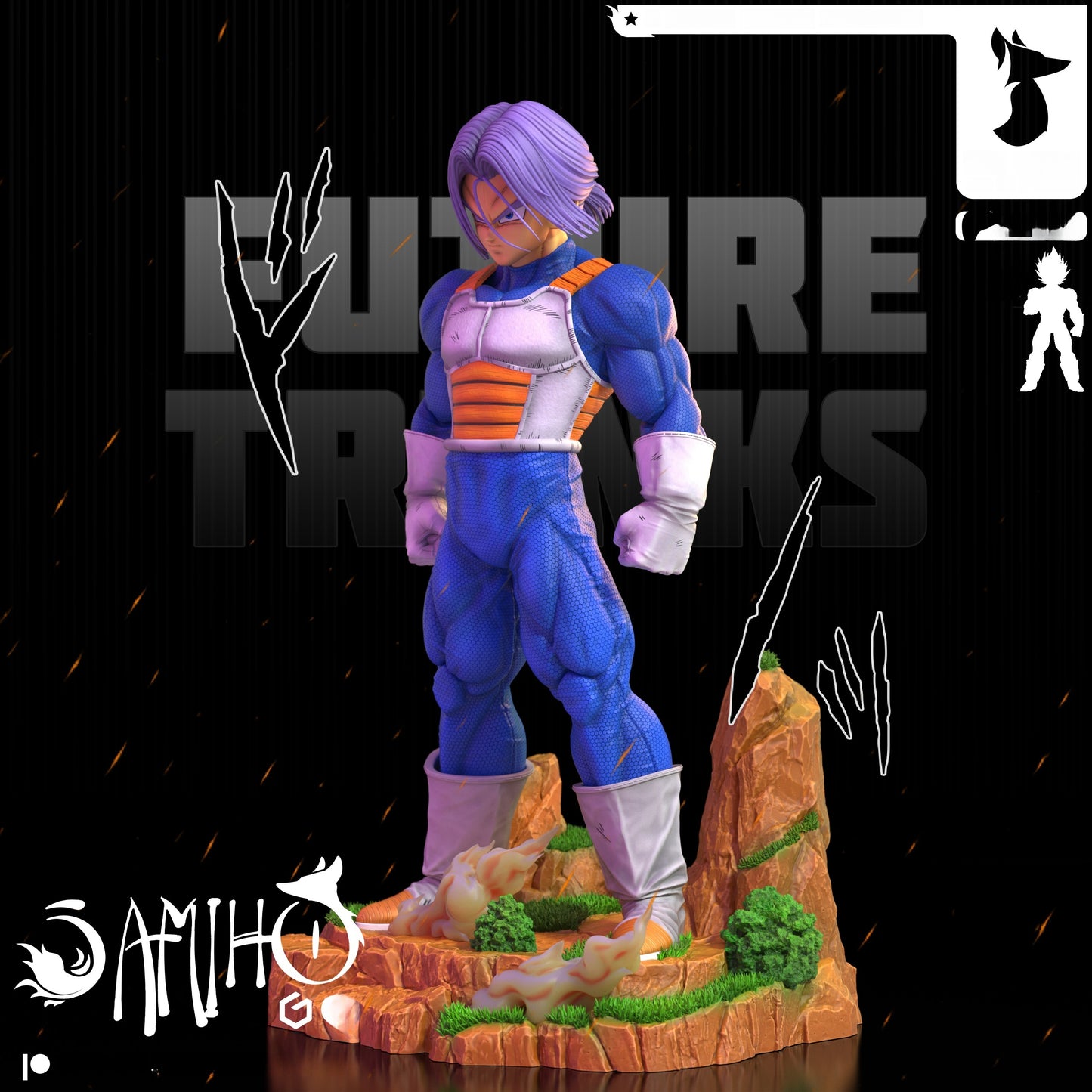1431 Future Trunks_Dragon Ball - STL 3D Print Files
