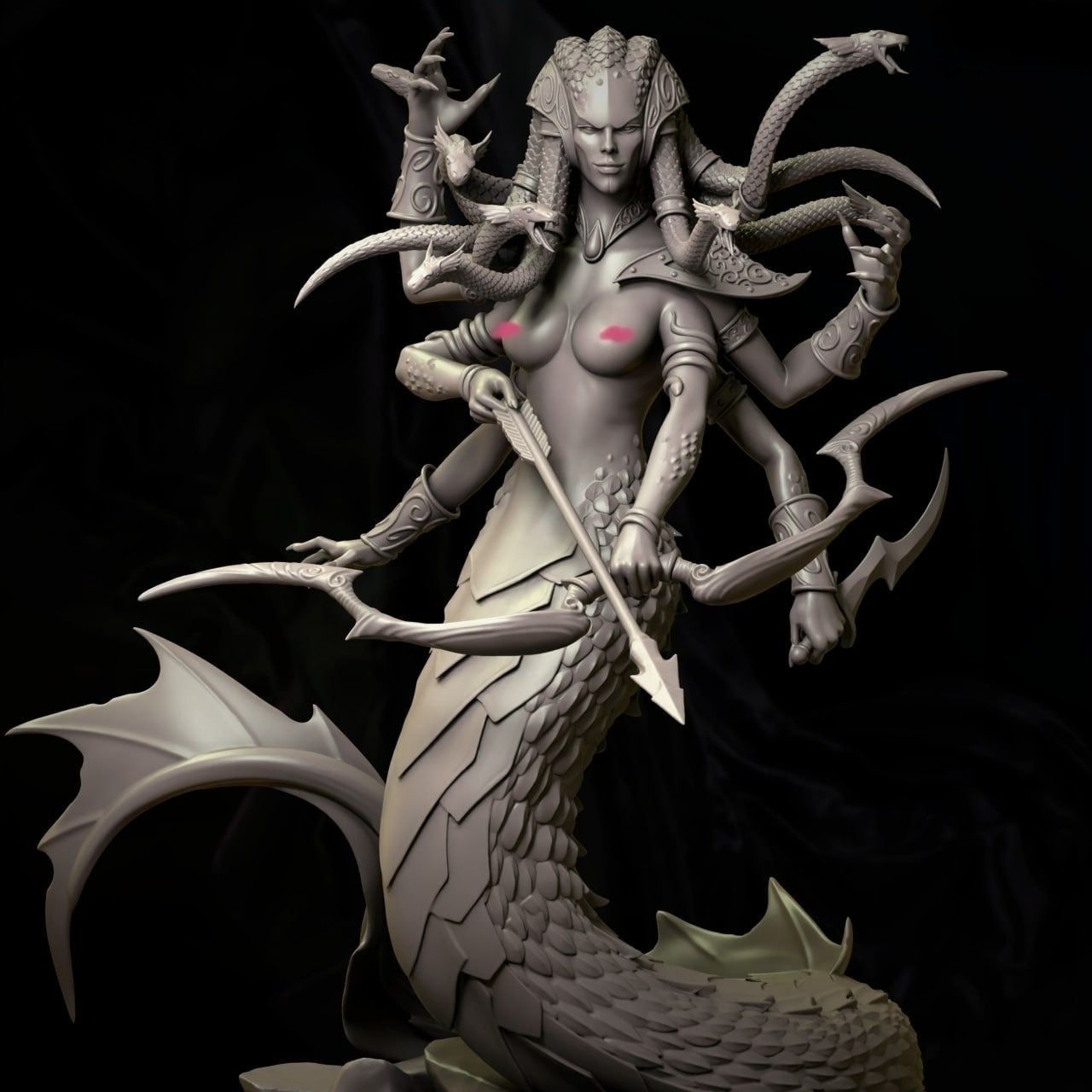 0274 The_Lady_Naga - STL 3D Print Files