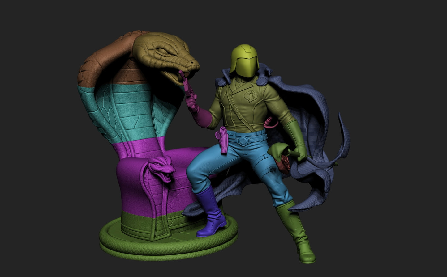 0692 Cobra Commander - STL 3D Print Files