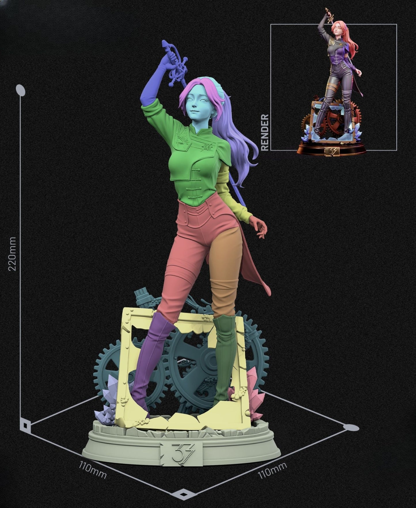 0412 Maelle_Expedition 33 - STL 3D Print Files