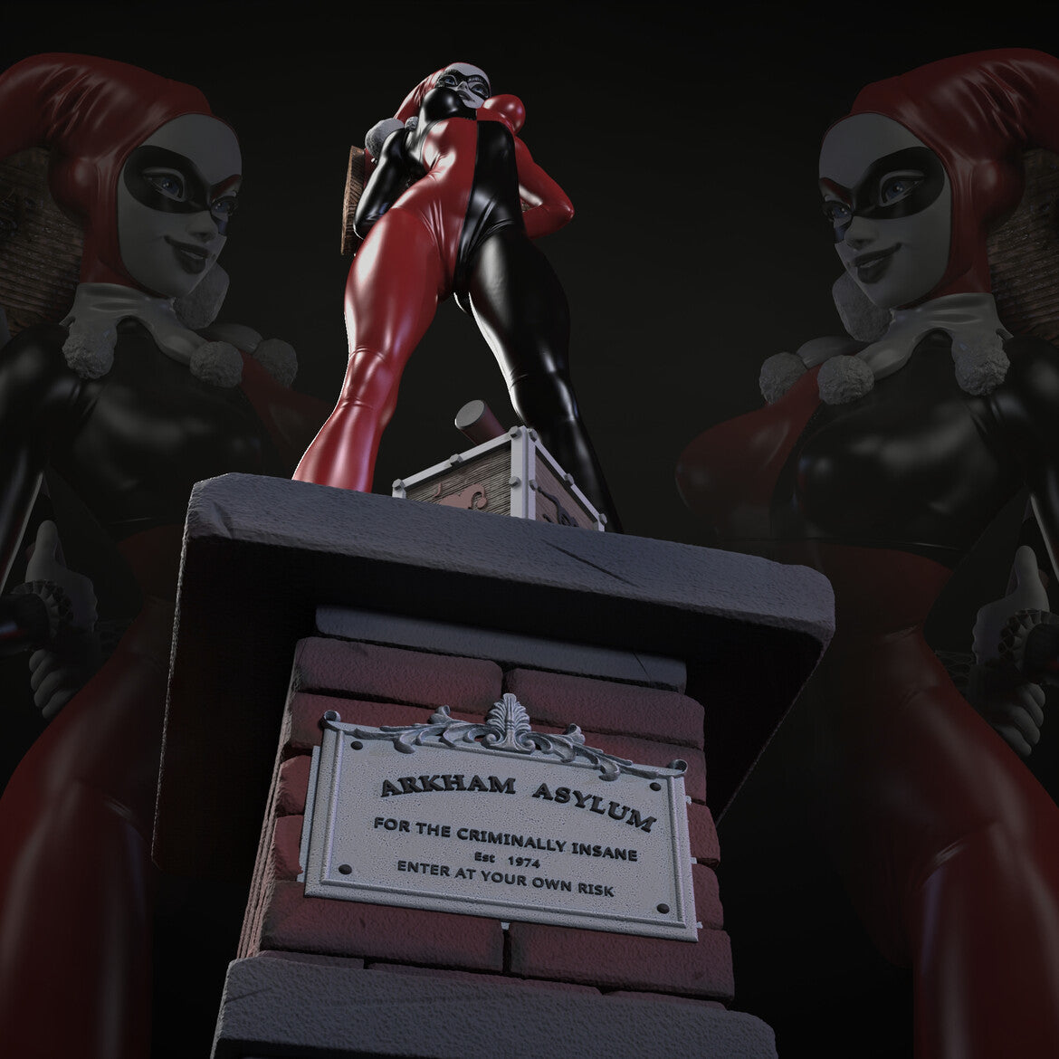 0736 Harley Quinn Classic NSFW - STL 3D Print Files