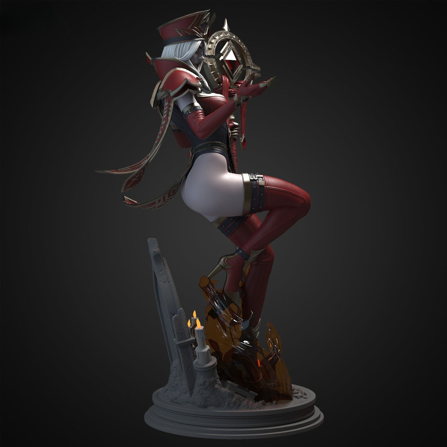 0641 Sally Whitemane NSFW - World of Warcraft (4238) - STL 3D Print Files
