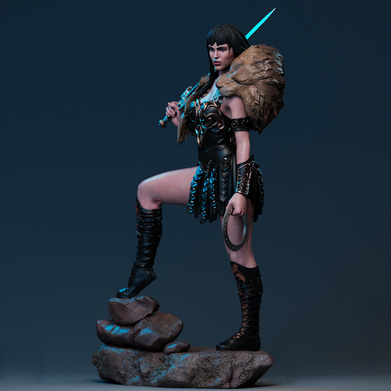0137 Xena - Warrior Princess - STL 3D Print Files