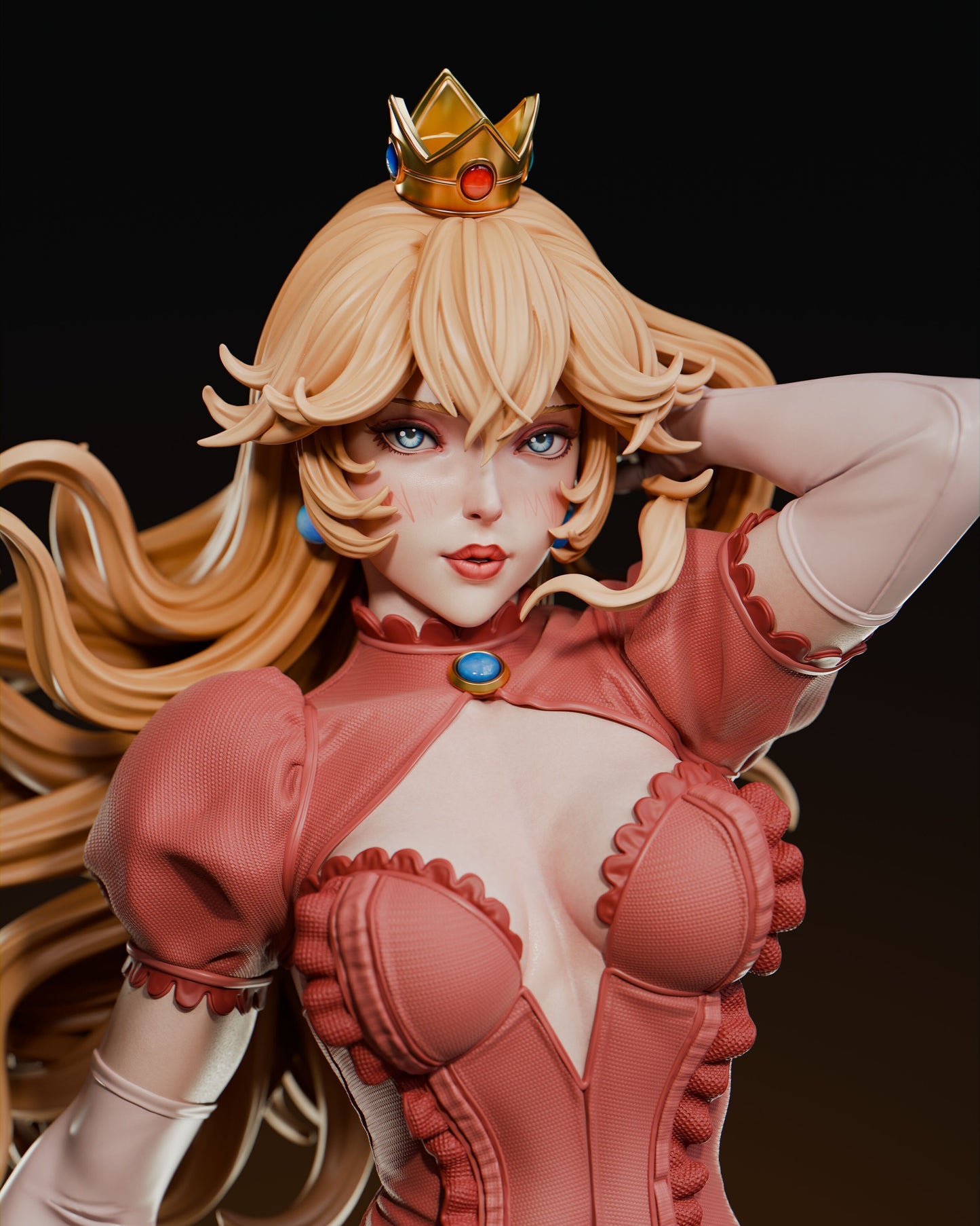 0593 Princess Peach - STL 3D Print Files