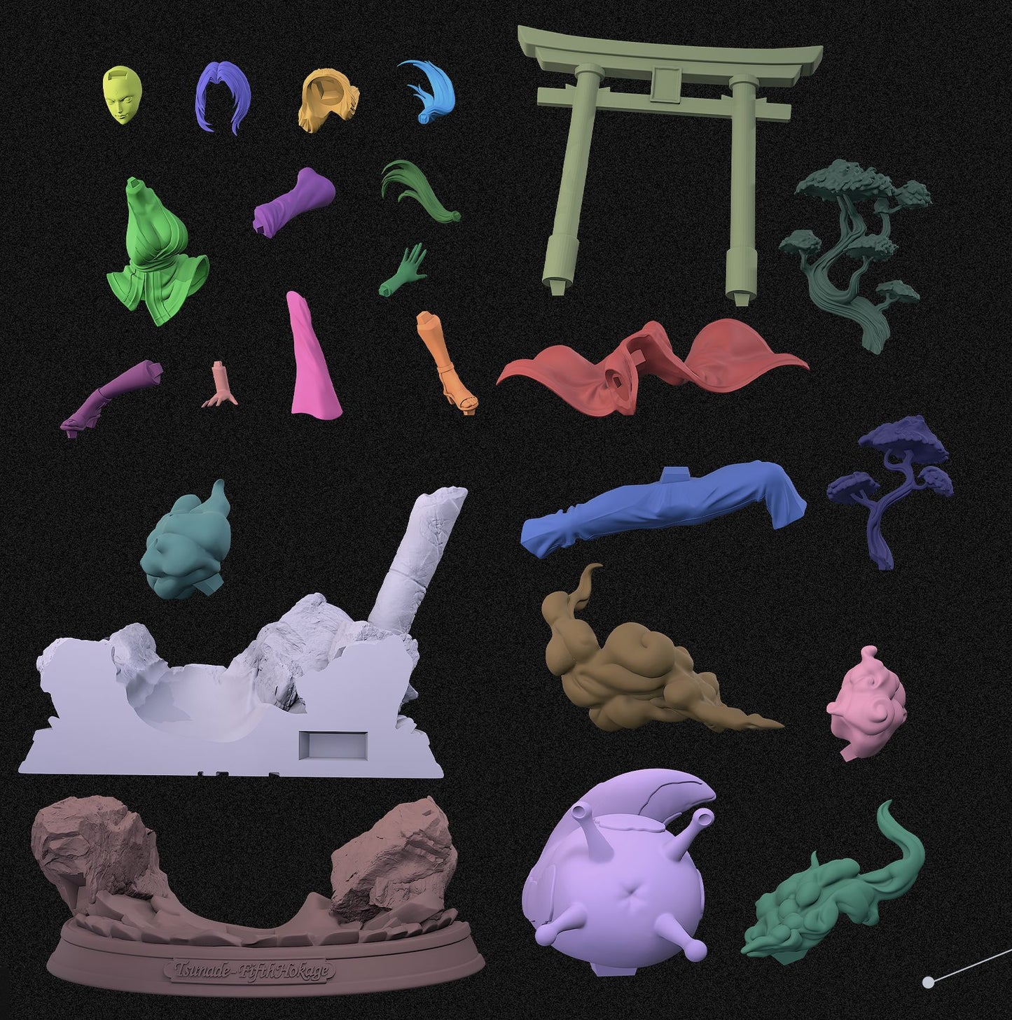 0414 Tsunade Hokage - STL 3D Print Files