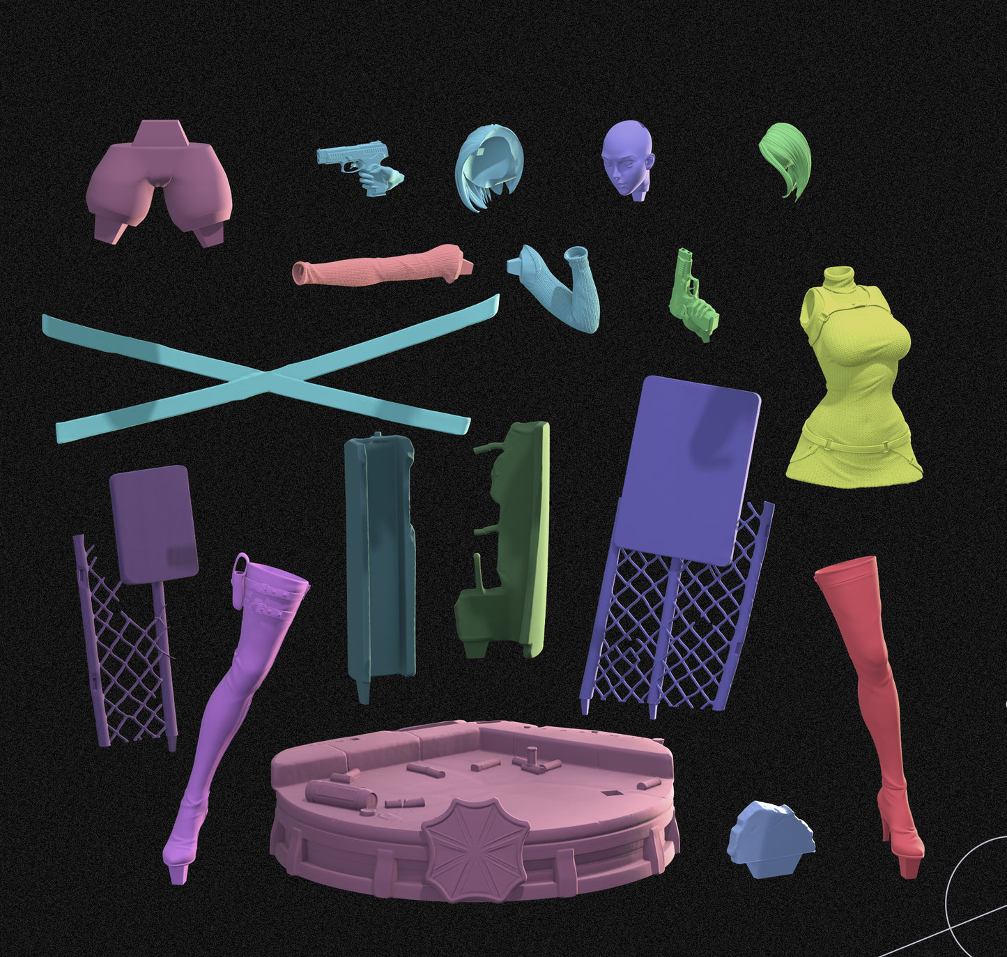 0744 Ada Wong NSFW - STL 3D Print Files