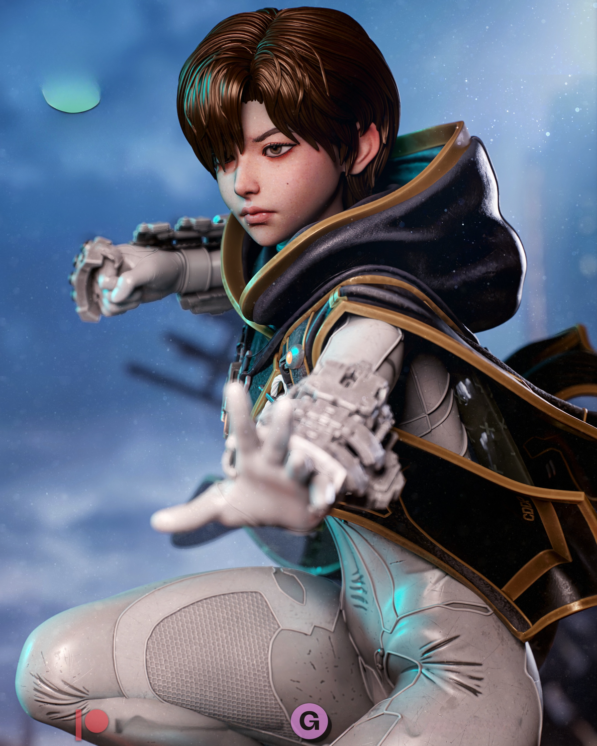 1734 Evie_Stellar Blade Blood Rain - STL 3D Print Files