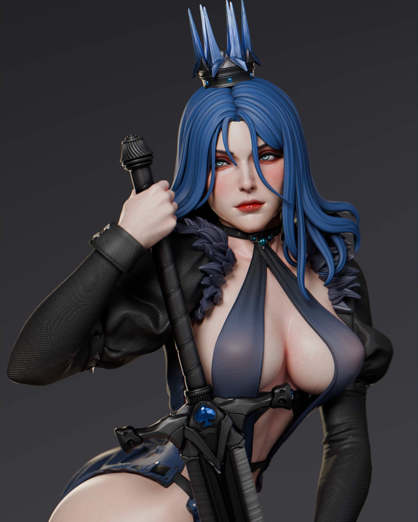 1662 Queen of Spades - STL 3D Print Files