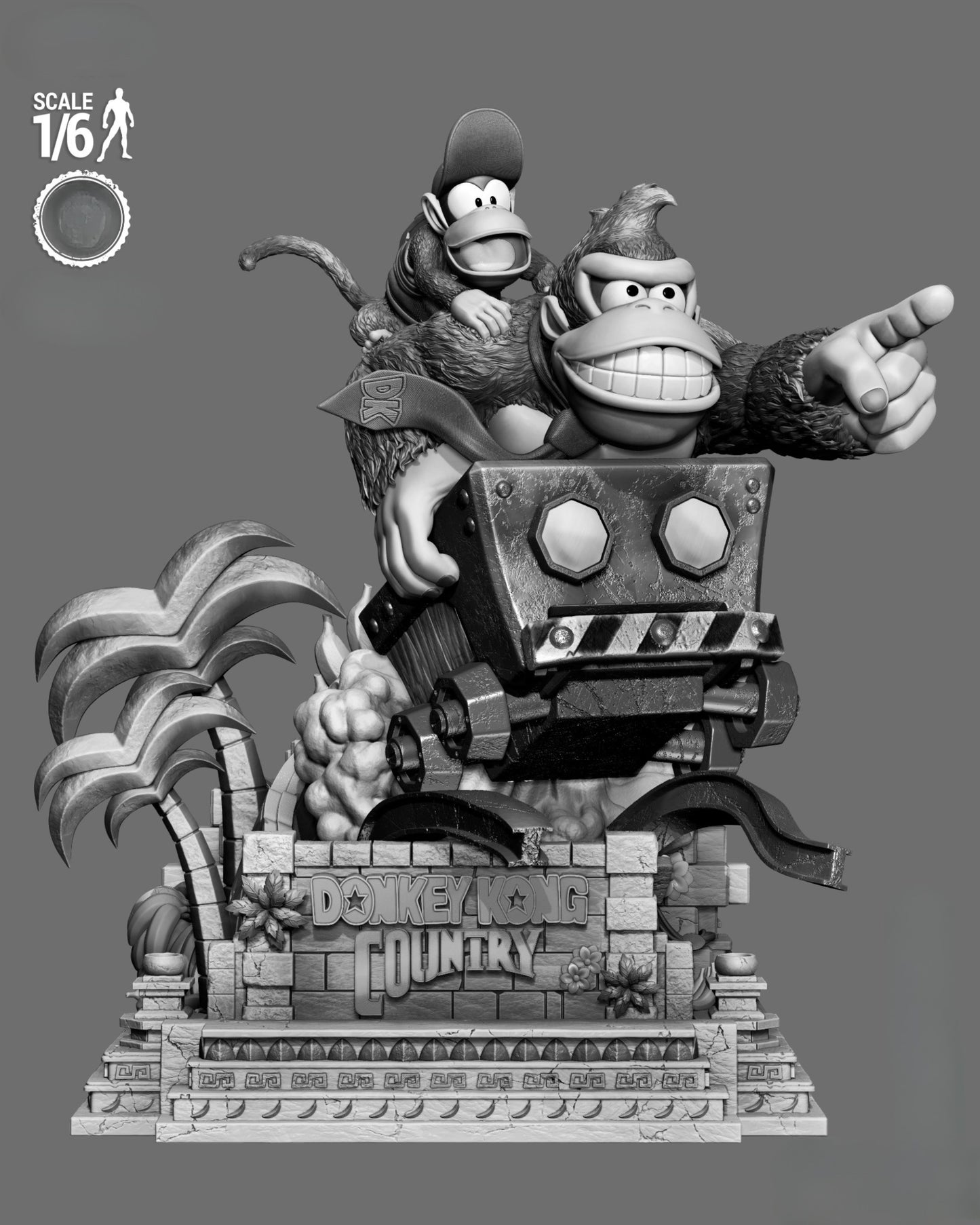 0267 Donkey Kong Country (Donkey and Diddy) - STL 3D Print Files