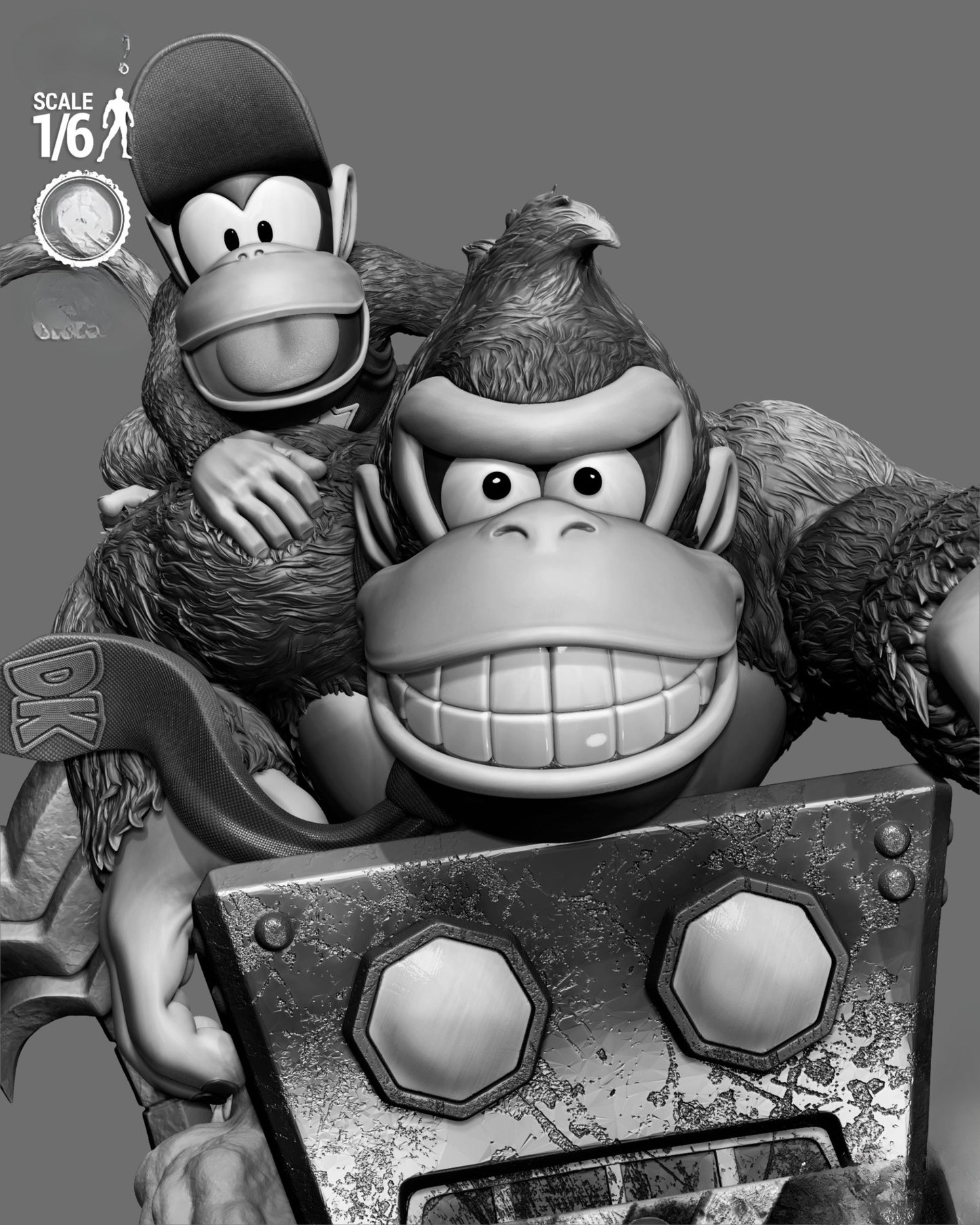 0267 Donkey Kong Country (Donkey and Diddy) - STL 3D Print Files