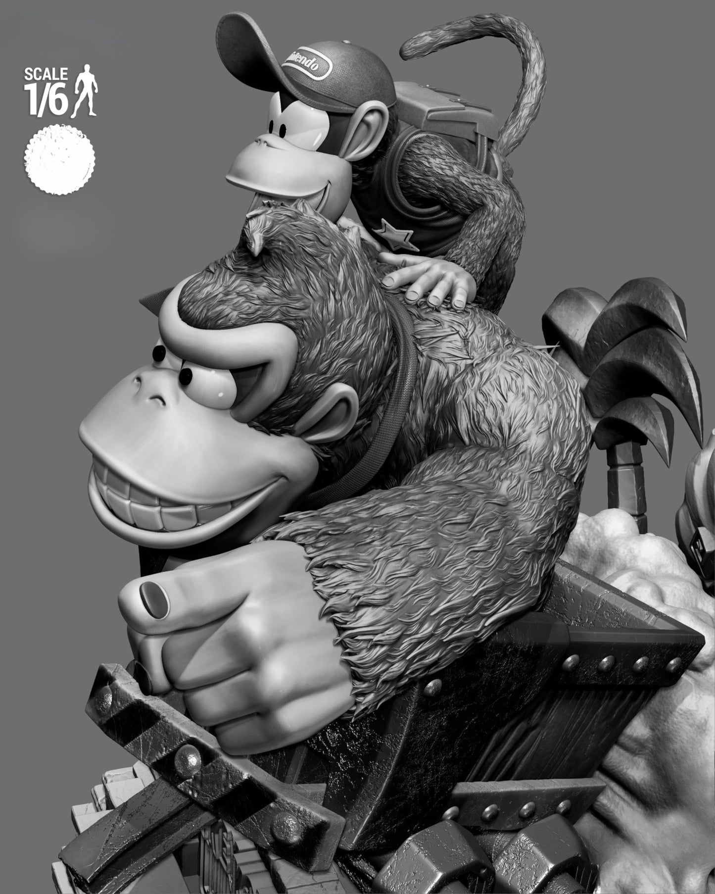 0267 Donkey Kong Country (Donkey and Diddy) - STL 3D Print Files