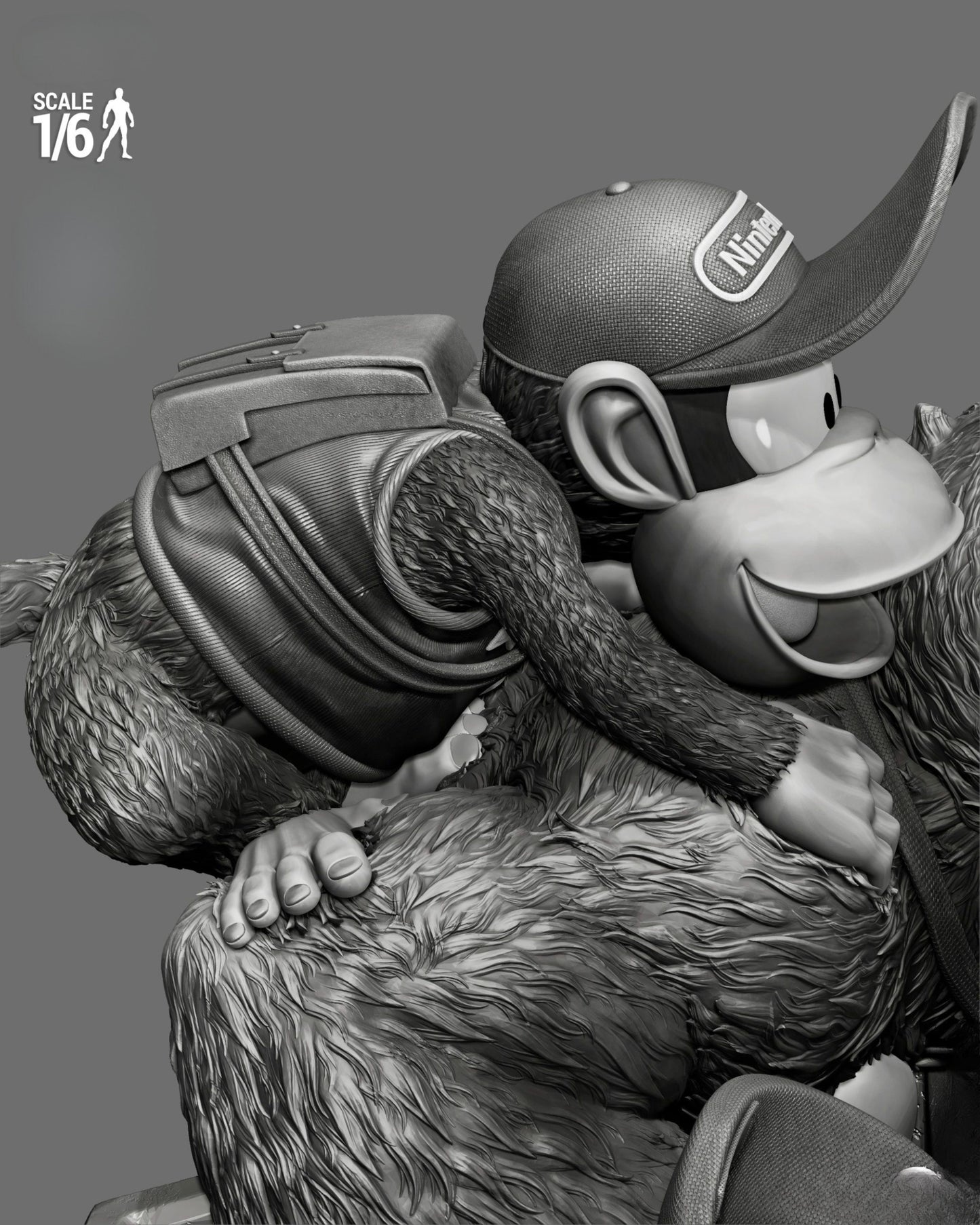 0267 Donkey Kong Country (Donkey and Diddy) - STL 3D Print Files