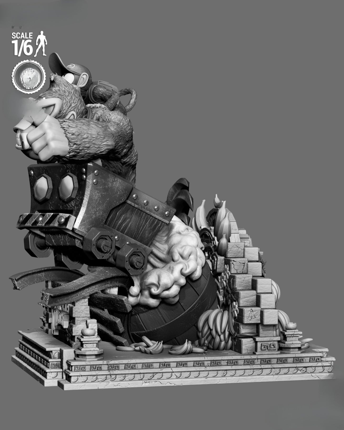 0267 Donkey Kong Country (Donkey and Diddy) - STL 3D Print Files