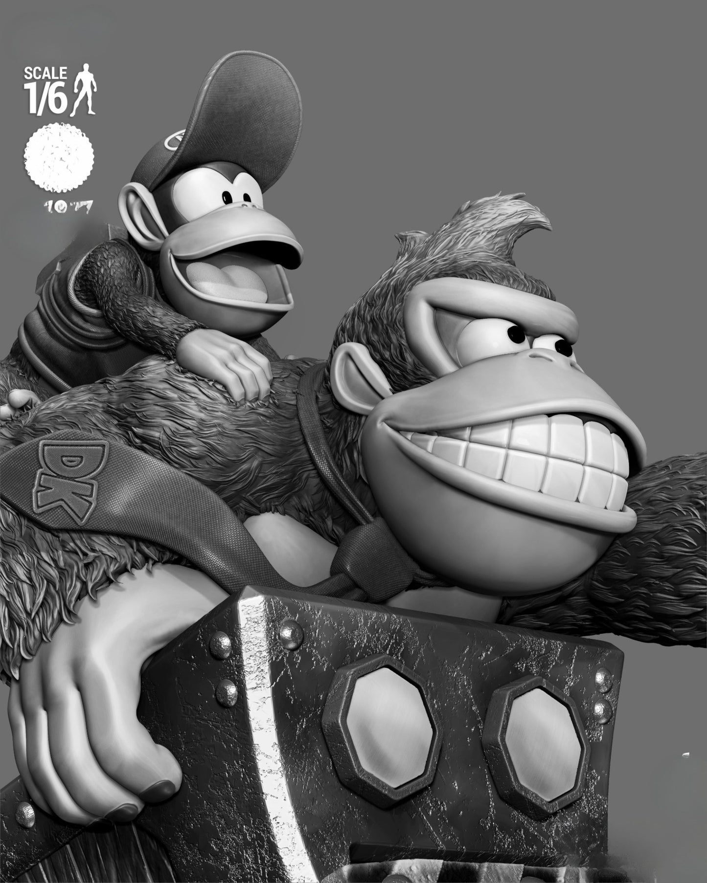 0267 Donkey Kong Country (Donkey and Diddy) - STL 3D Print Files