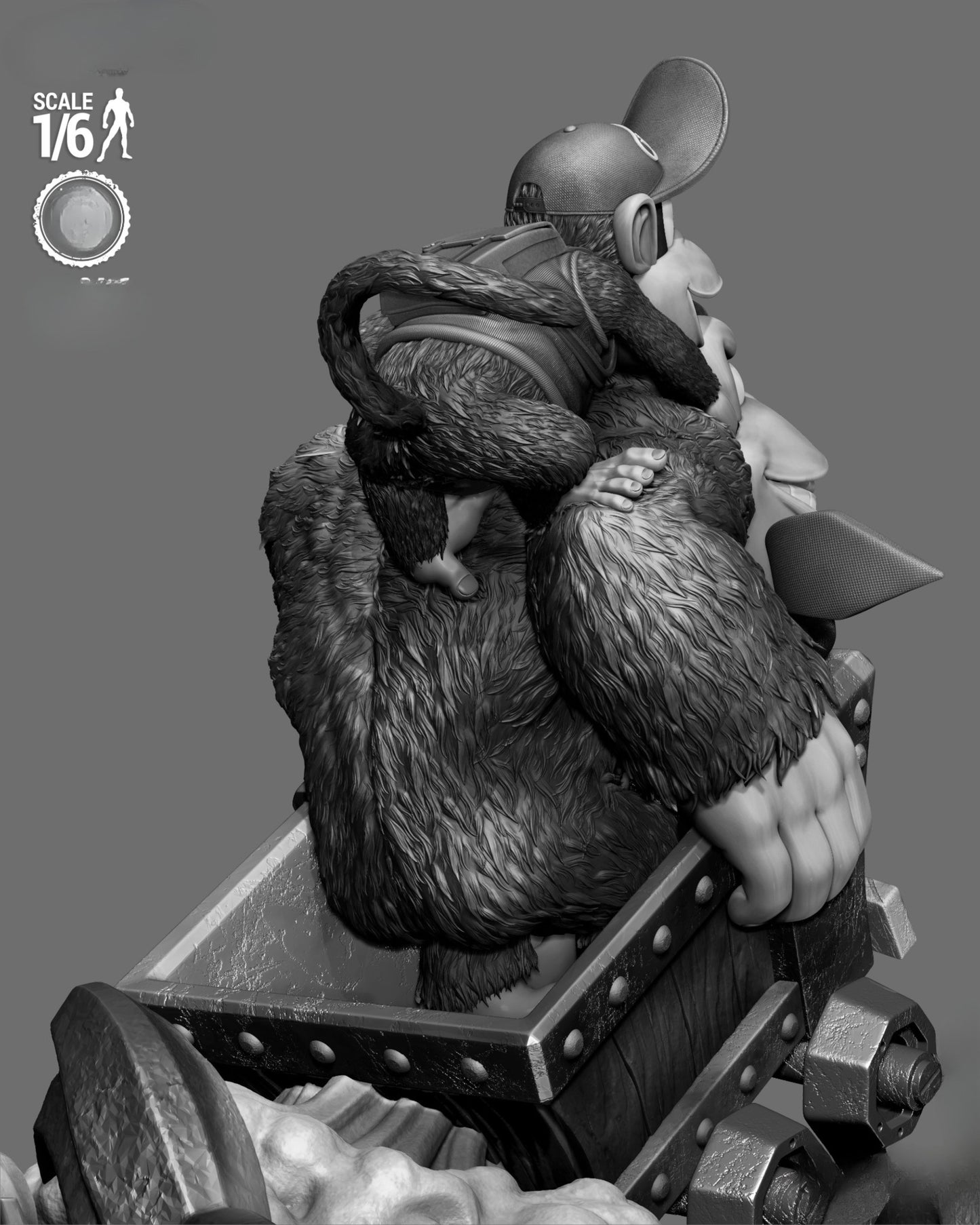0267 Donkey Kong Country (Donkey and Diddy) - STL 3D Print Files