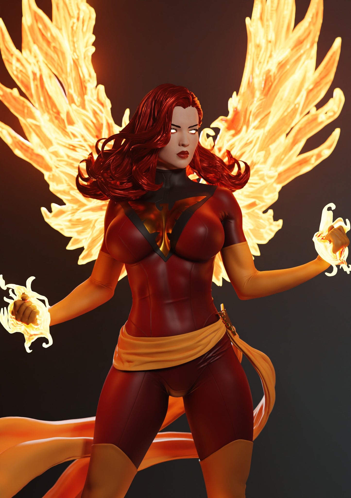0258 Jean_Grey_Dark_Phoenix - STL 3D Print Files