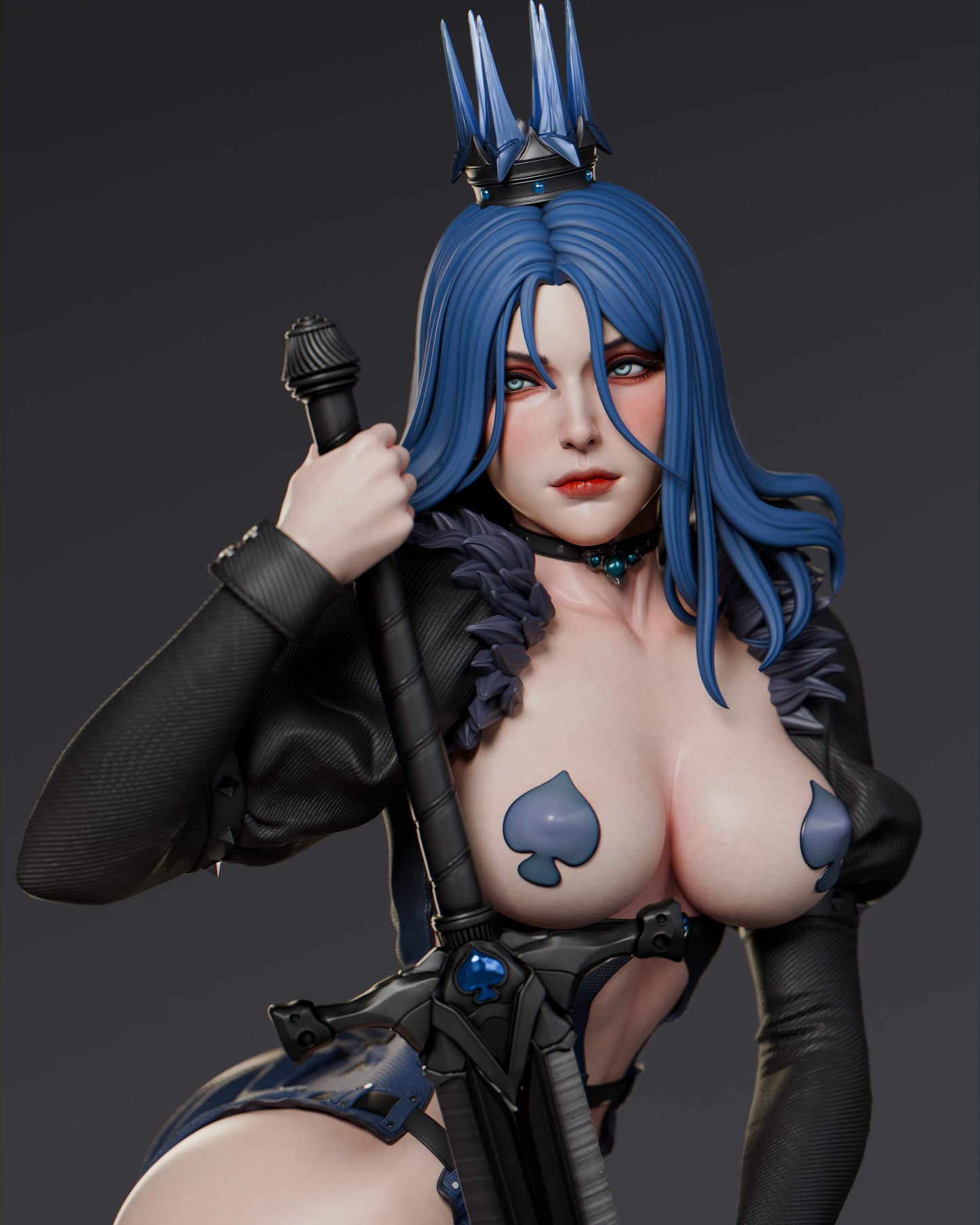 1662 Queen of Spades - STL 3D Print Files