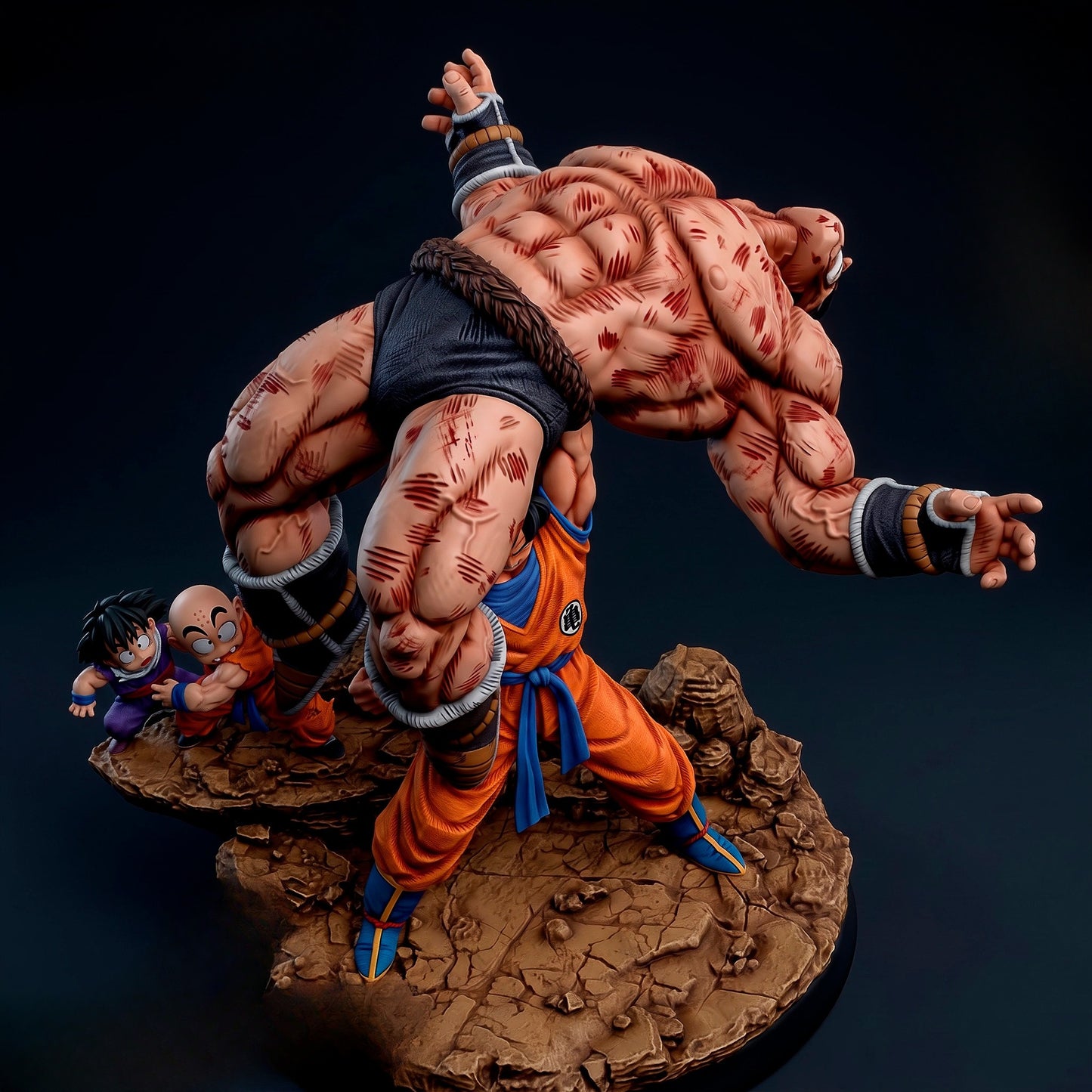 1553 Goku Nappa_Dragon Ball - STL 3D Print Files