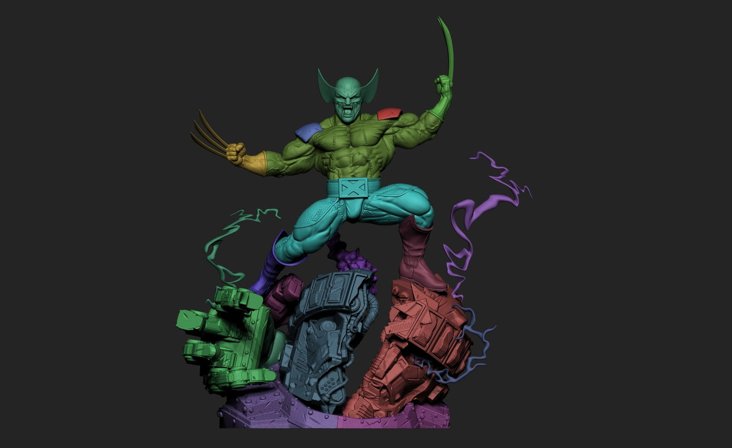 0944 WOLVERINE - LOGAN (2258) - STL 3D Print Files