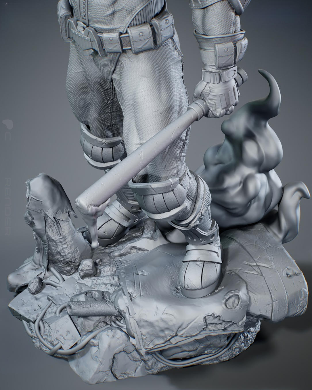 1642 Judge Dredd_2000 AD - STL 3D Print Files