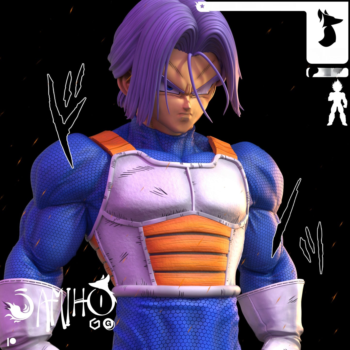 1431 Future Trunks_Dragon Ball - STL 3D Print Files