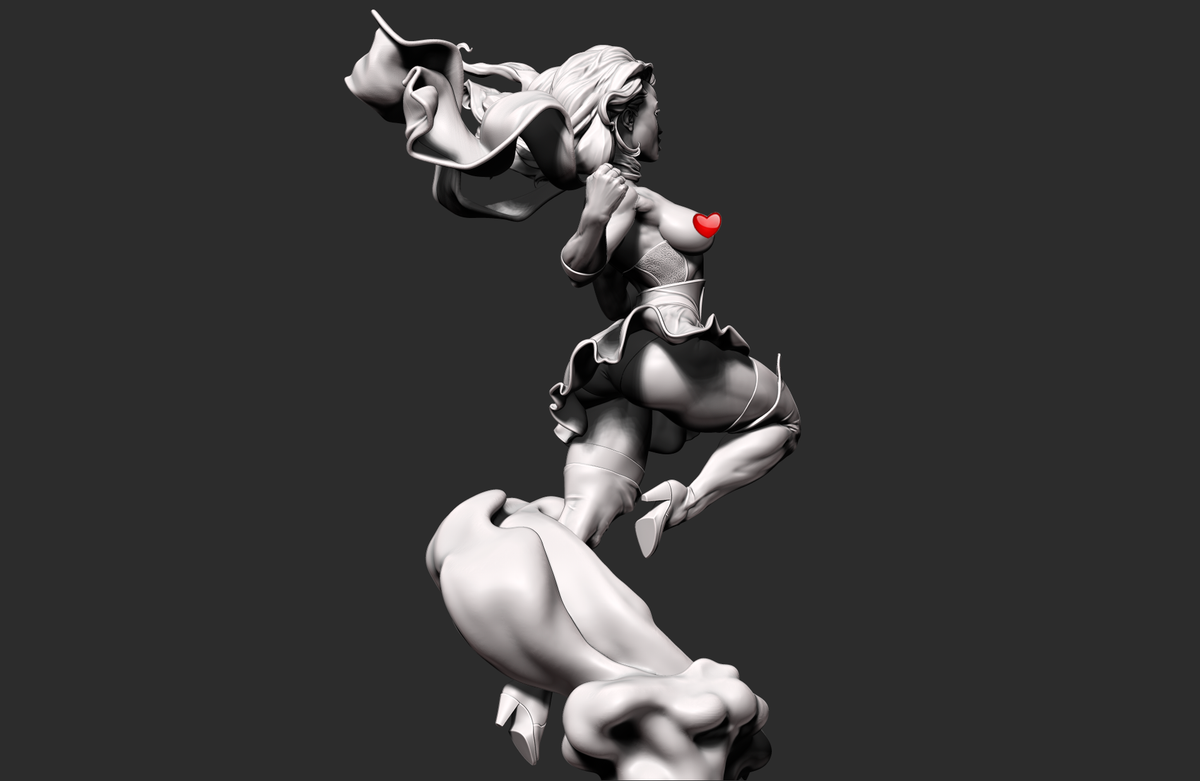 1780 Supergirl Bombshells NSFW - STL 3D Print Files