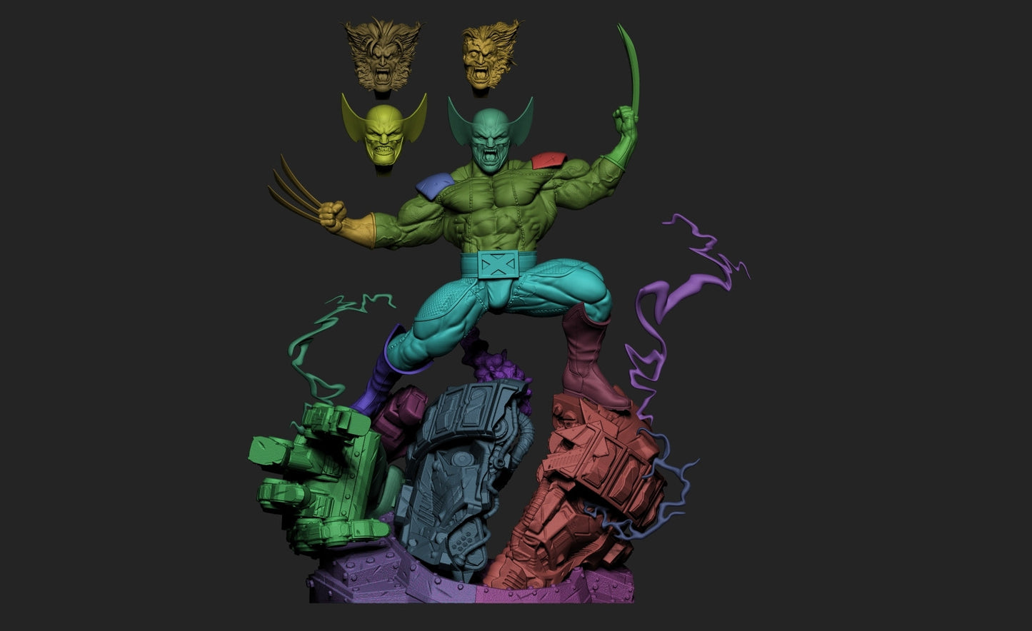 0944 WOLVERINE - LOGAN (2258) - STL 3D Print Files